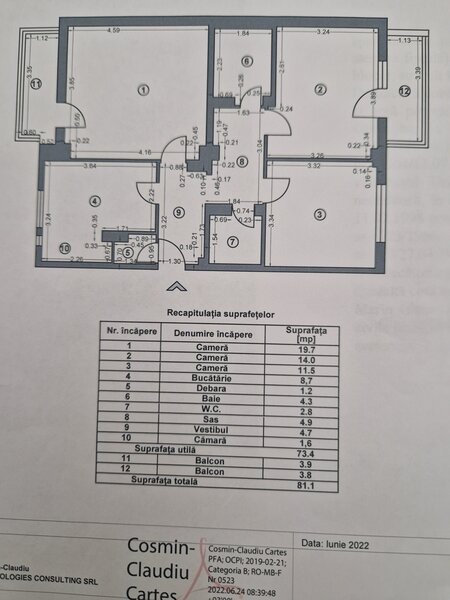 Raul Colentina, Maior Bacila, vav de ANL,
